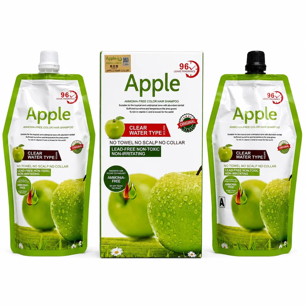 Apple Hair Color packaging with two pouches