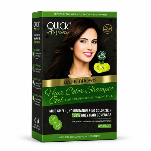 Quick Shine Hair Color Dark Brown packaging