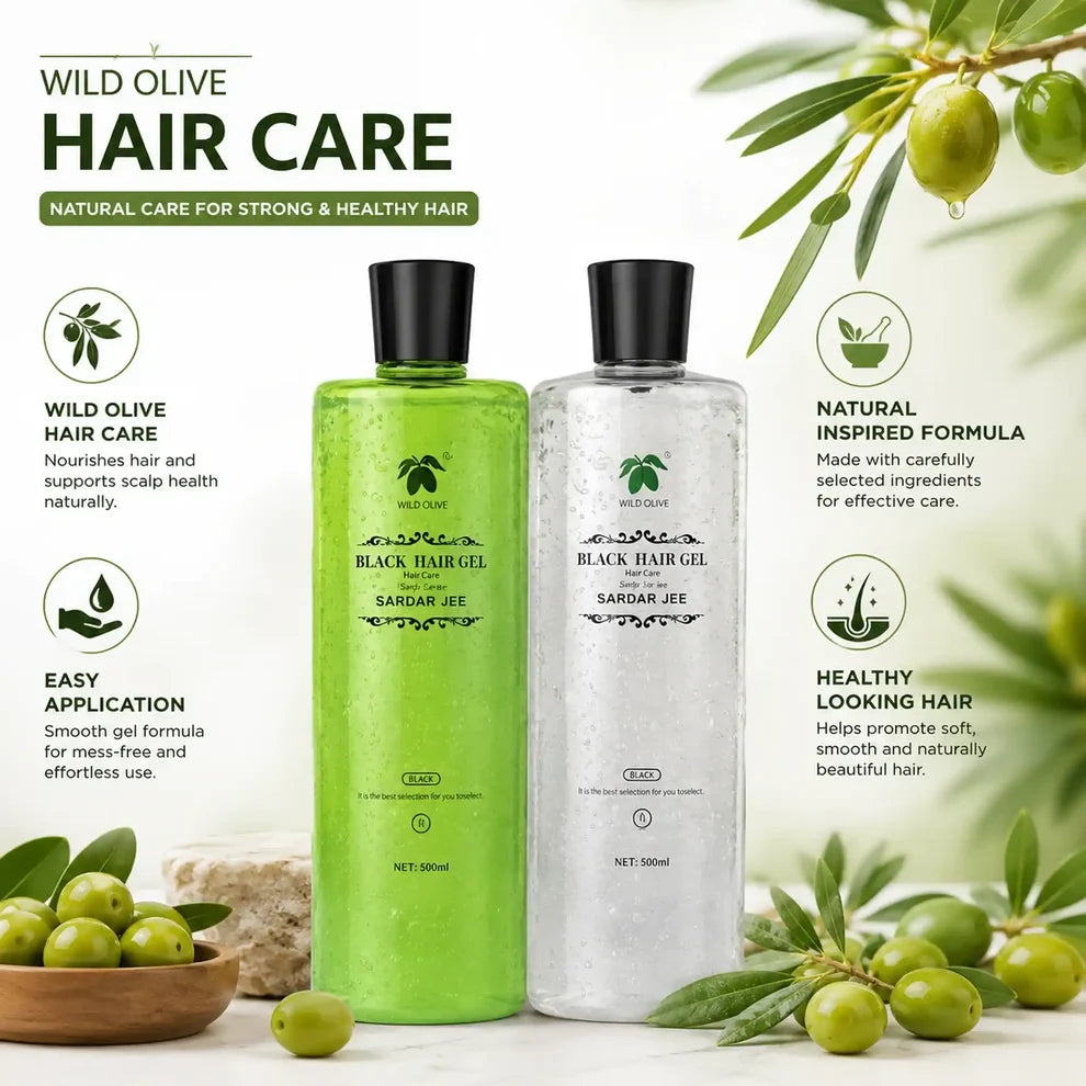 Wild Olive Sardar Jee hair care product graphic
